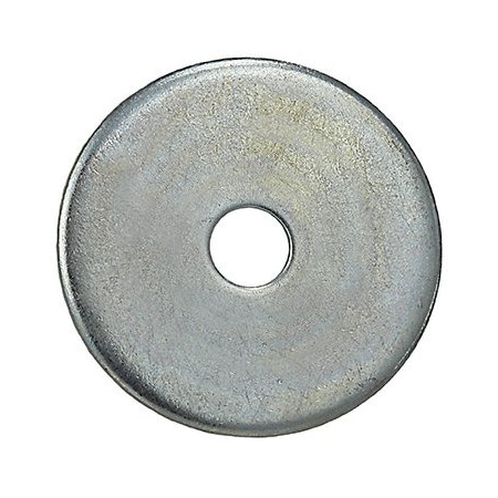 Fender Washer, Fits Bolt Size 3/8 In ,Low Carbon Steel Zinc Plated Finish, 100 PK